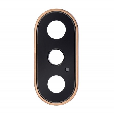 Camera Lens Glass With Frame For Apple Iphone Xs Max Gold By - Maxbhi Com
