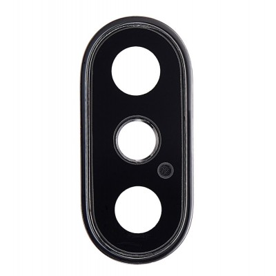 Camera Lens Glass With Frame For Apple Iphone Xs Max Grey By - Maxbhi Com