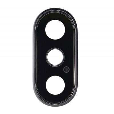 Camera Lens Glass With Frame For Apple Iphone Xs Max White By - Maxbhi Com