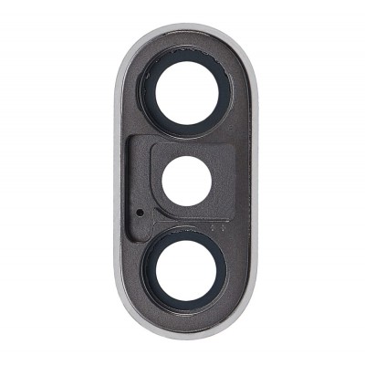Camera Lens Glass With Frame For Apple Iphone Xs White By - Maxbhi Com