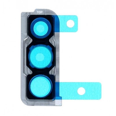 Camera Lens Glass With Frame For Samsung Galaxy A30s White By - Maxbhi Com