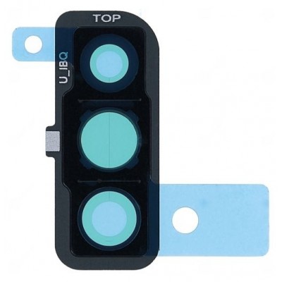 Camera Lens Glass With Frame For Samsung Galaxy A50 Black By - Maxbhi Com
