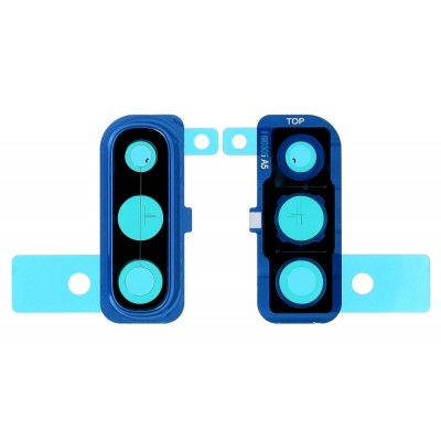 Camera Lens Glass With Frame For Samsung Galaxy A50 Blue By - Maxbhi Com