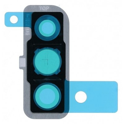 Camera Lens Glass With Frame For Samsung Galaxy A50 White By - Maxbhi Com
