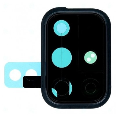 Camera Lens Glass With Frame For Samsung Galaxy A71 Black By - Maxbhi Com
