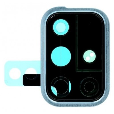 Camera Lens Glass With Frame For Samsung Galaxy A71 Blue By - Maxbhi Com