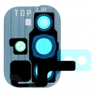 Camera Lens Glass With Frame For Samsung Galaxy A71 Blue By - Maxbhi Com