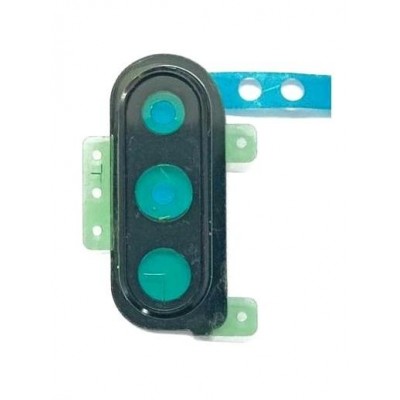 Camera Lens Glass With Frame For Samsung Galaxy M30 Black By - Maxbhi Com