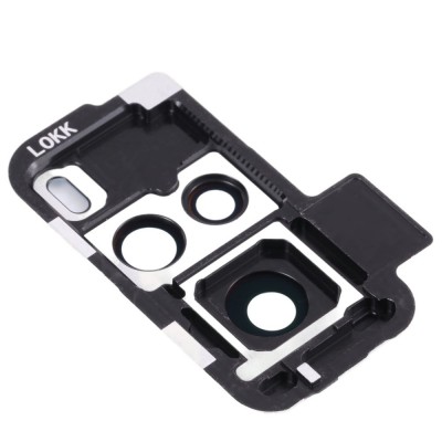 Camera Lens Glass With Frame For Vivo X60 Black By - Maxbhi Com
