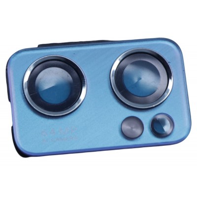 Camera Lens Glass With Frame For Oppo Reno7 5g Blue By - Maxbhi Com