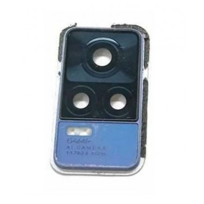 Camera Lens Glass With Frame For Vivo Y73 2021 White By - Maxbhi Com