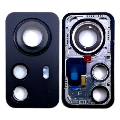 Camera Lens Glass With Frame For Xiaomi 12 Pro Grey By - Maxbhi Com