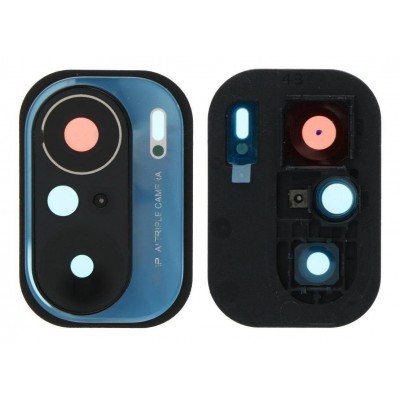 Camera Lens Glass With Frame For Xiaomi Poco F3 Blue By - Maxbhi Com