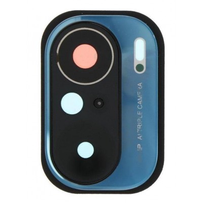 Camera Lens Glass With Frame For Xiaomi Poco F3 Blue By - Maxbhi Com