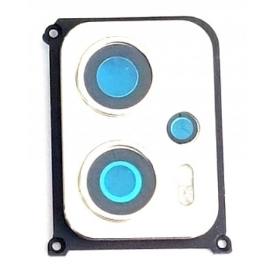 Camera Lens Glass With Frame For Xiaomi Redmi K50i 5g White By - Maxbhi Com