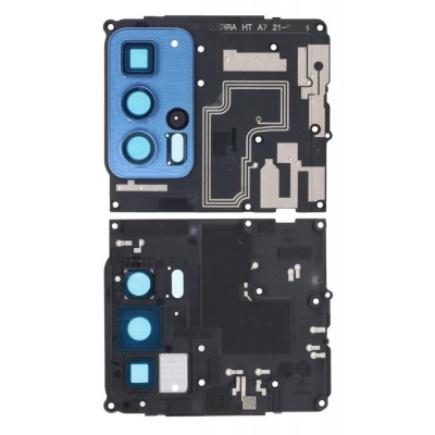 Camera Lens Glass With Frame For Motorola Edge 20 Pro Blue By - Maxbhi Com