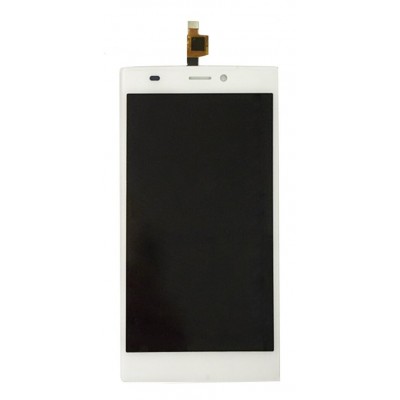 Lcd With Touch Screen For Wiko Ridge 4g White By - Maxbhi Com