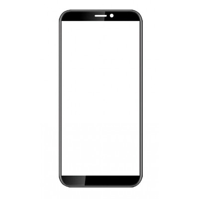 Replacement Front Glass For Yezz Max 3 Black By - Maxbhi Com