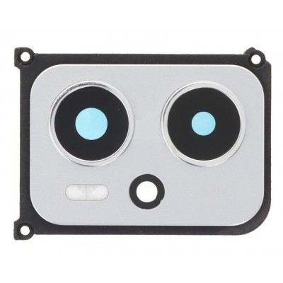 Camera Lens Glass With Frame For Xiaomi Poco X4 Gt Silver By - Maxbhi Com