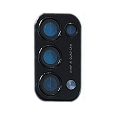Camera Lens Glass With Frame For Oppo Reno 5 Pro 5g Black By - Maxbhi Com