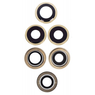 Camera Lens Glass with Frame for Apple iPhone 12 Pro Max Gold