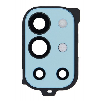 Camera Lens Glass With Frame For Oneplus 9r 5g Blue By - Maxbhi Com