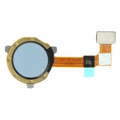 Fingerprint Sensor Flex Cable For Oppo A15 Blue By - Maxbhi Com