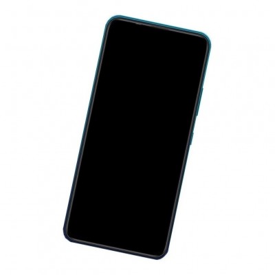 Camera Lens Glass with Frame for Infinix Hot 9 Cyan