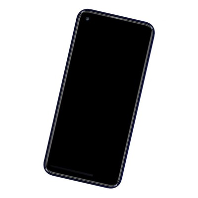 Camera Lens Glass with Frame for LG W41 Blue