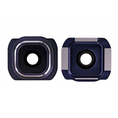 Camera Lens Glass With Frame For Samsung Galaxy S6 Black By - Maxbhi Com