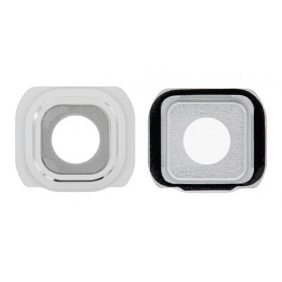 Camera Lens Glass With Frame For Samsung Galaxy S6 White By - Maxbhi Com