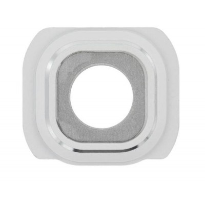 Camera Lens Glass With Frame For Samsung Galaxy S6 White By - Maxbhi Com