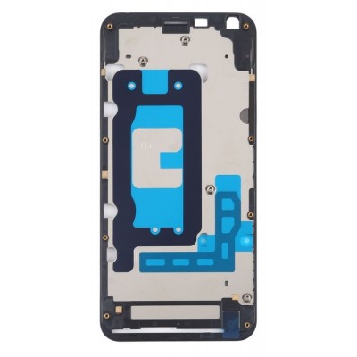 Lcd Frame Middle Chassis For Lg Q6 Plus Black By - Maxbhi Com
