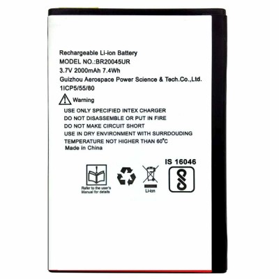 Battery For Intex Aqua Amaze Plus By - Maxbhi Com