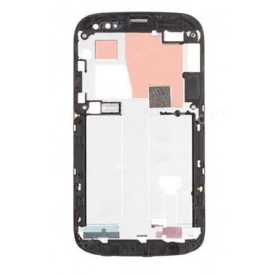 Lcd Frame Middle Chassis For Htc Desire V T328w Black By - Maxbhi Com