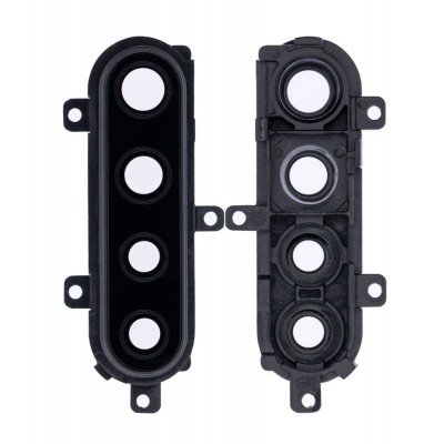 Camera Lens Glass with Frame for Samsung Galaxy A21 Black