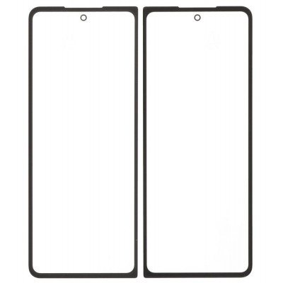 Replacement Front Glass For Samsung Galaxy Z Fold5 Black By - Maxbhi Com