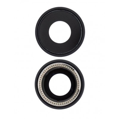 Camera Lens Glass with Frame for Apple iPhone XR Black