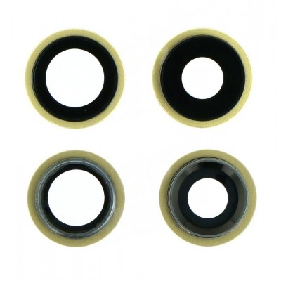 Camera Lens Glass With Frame For Apple Iphone 11 Yellow By - Maxbhi Com