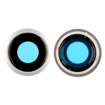 Camera Lens Glass with Frame for Apple iPhone 7 Silver