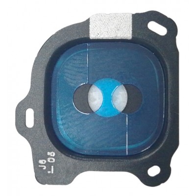 Camera Lens Glass with Frame for Samsung Galaxy J6 Black