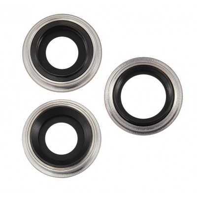 Camera Lens Glass With Frame For Apple Iphone 11 Pro Silver By - Maxbhi Com