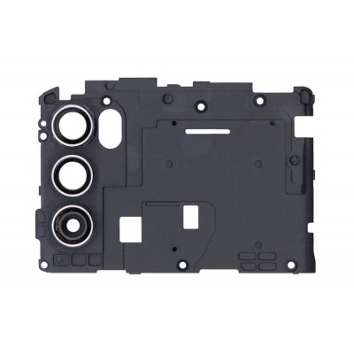 Camera Lens Glass With Frame For Motorola Moto G60 Black By - Maxbhi Com