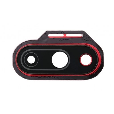 Camera Lens Glass With Frame For Oneplus 7 Red By - Maxbhi Com