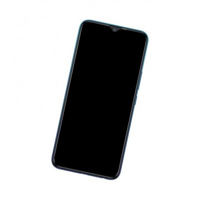 Camera Lens Glass with Frame for Infinix Hot 8 Light Blue