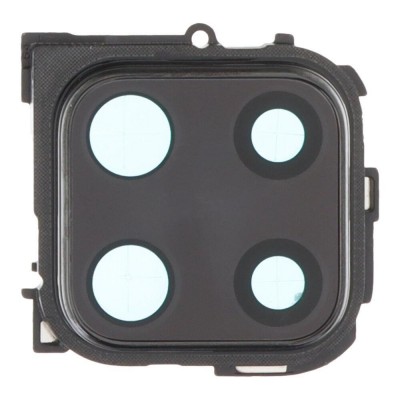 Camera Lens Glass With Frame For Xiaomi Redmi Note 9 Pro Black By - Maxbhi Com