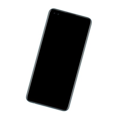 Camera Lens Glass with Frame for Oppo F17 Pro Blue