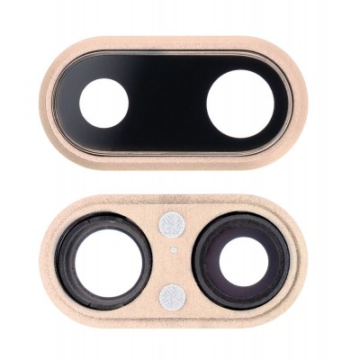 Camera Lens Glass with Frame for Apple iPhone 8 Plus Gold