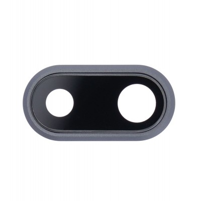 Camera Lens Glass With Frame For Apple Iphone 8 Plus Grey By - Maxbhi Com