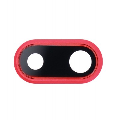 Camera Lens Glass With Frame For Apple Iphone 8 Plus Red By - Maxbhi Com